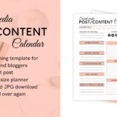 Social Media Post Content Planner