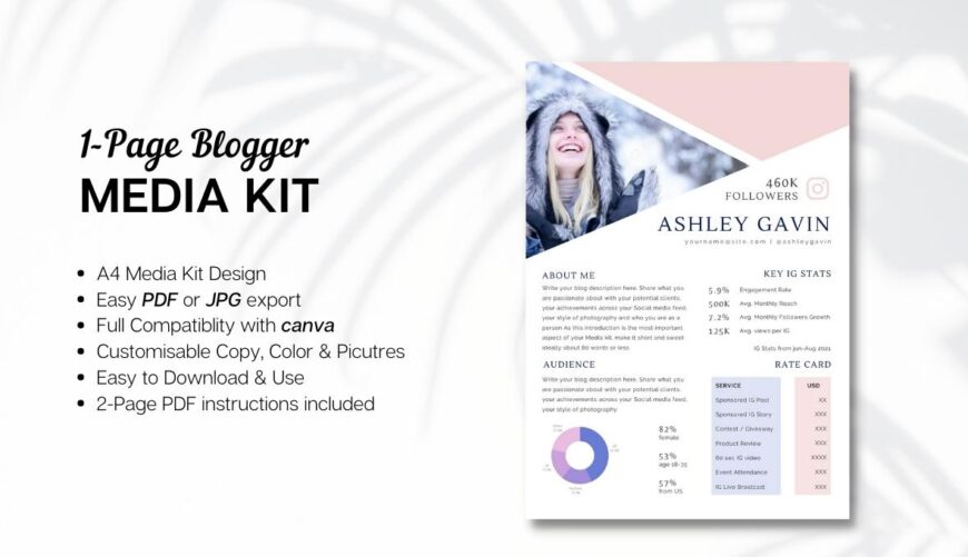1 Page Media Kit   Canva Template 012