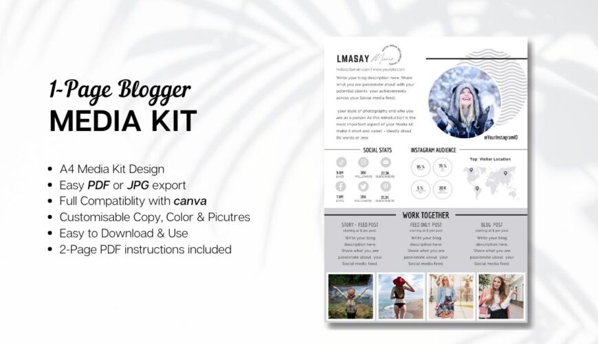 1 Page Media Kit Template in Canva 013