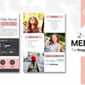 2 Page Media Kit Template in Canva | Influencer Media Kit | Press Kit | Blogger Media Kit