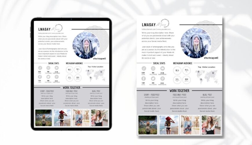 1 Page Media Kit Template in Canva 013