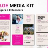 3 Page Media Kit Template | electronic press kit | epk